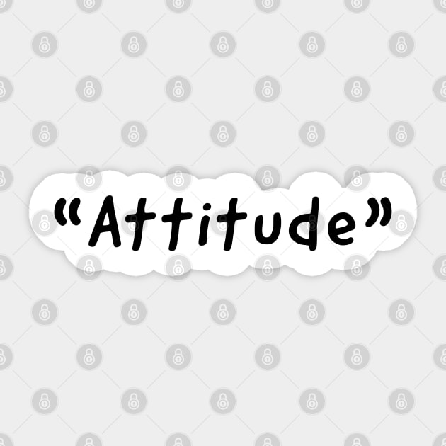 Attitude sticker hot sale